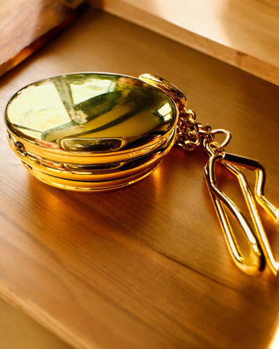 Grand Elegance Džepni Sat s Dvostrukim Poklopcem, Ručni, Zlatne Boje, s Graviranjem za Poklon