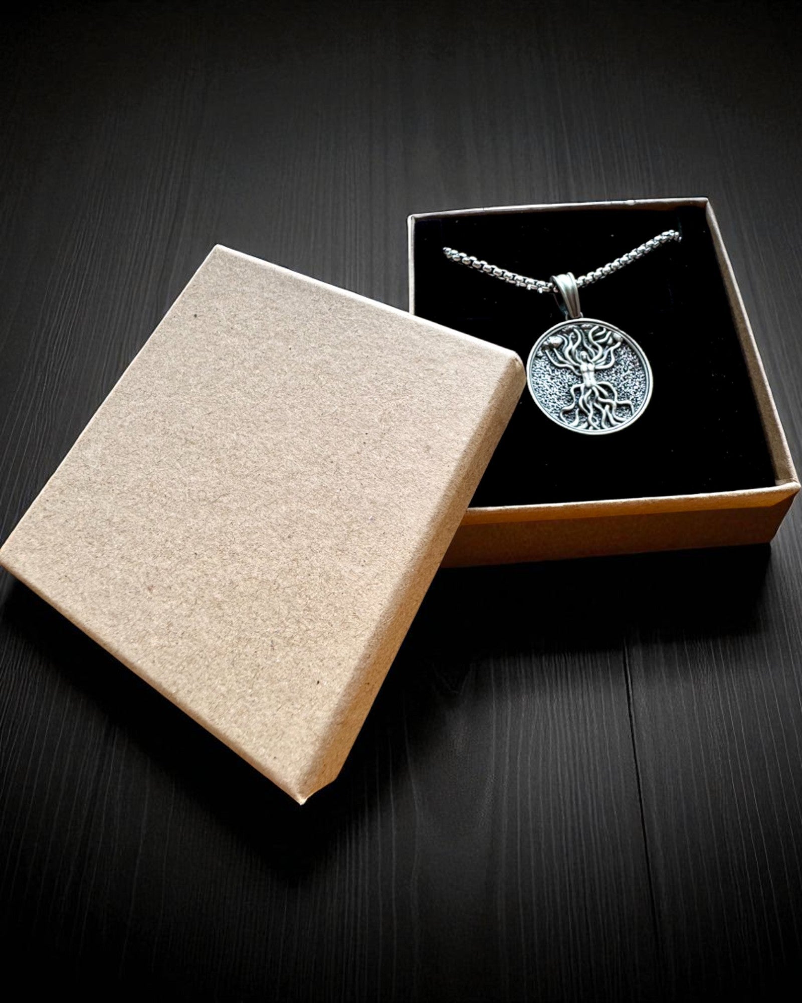 Amuleto Árbol de la Vida con Posibilidad de Grabado - collar "Vitalidad de la Naturaleza", personalización