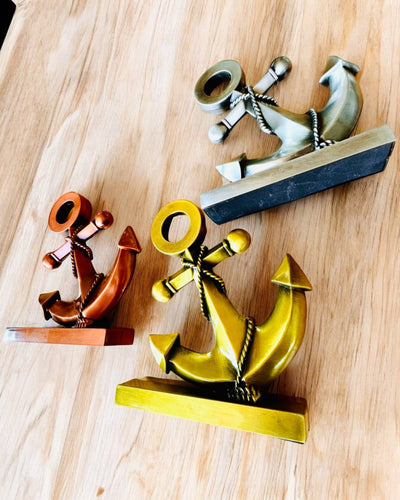 Декоративний Якір з Алюмінію - Елегантна Декорація з Можливістю Гравірування - 3 кольорові варіанти