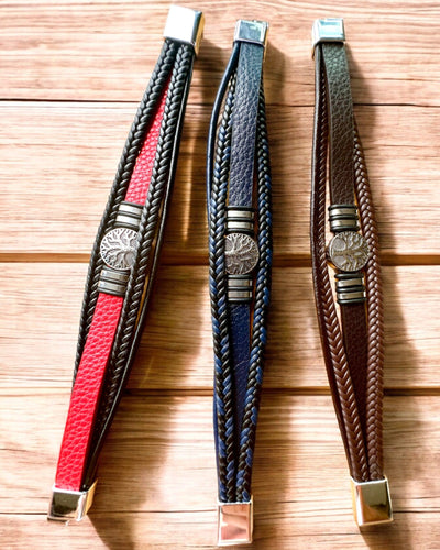 "Tree of Life" Bracelet with Personalization Option for Gift, 3 Color Variants