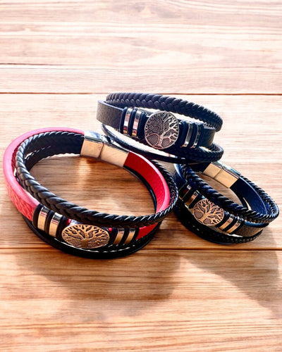 "Tree of Life" Bracelet with Personalization Option for Gift, 3 Color Variants