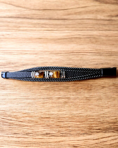 "Tiger's Eye" Bracelet with Personalization Option for Gift