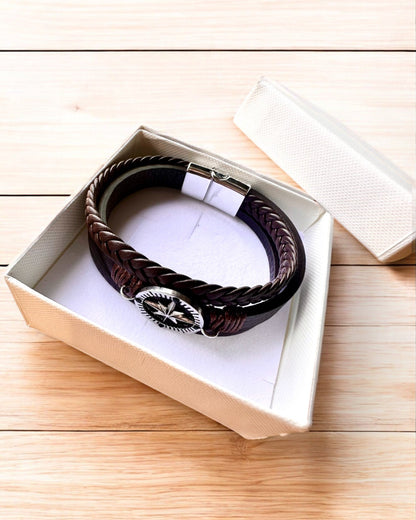 Pulsera "Compass Adventure" - posibilidad de personalización con grabado para regalo, 2 variantes de color a elegir