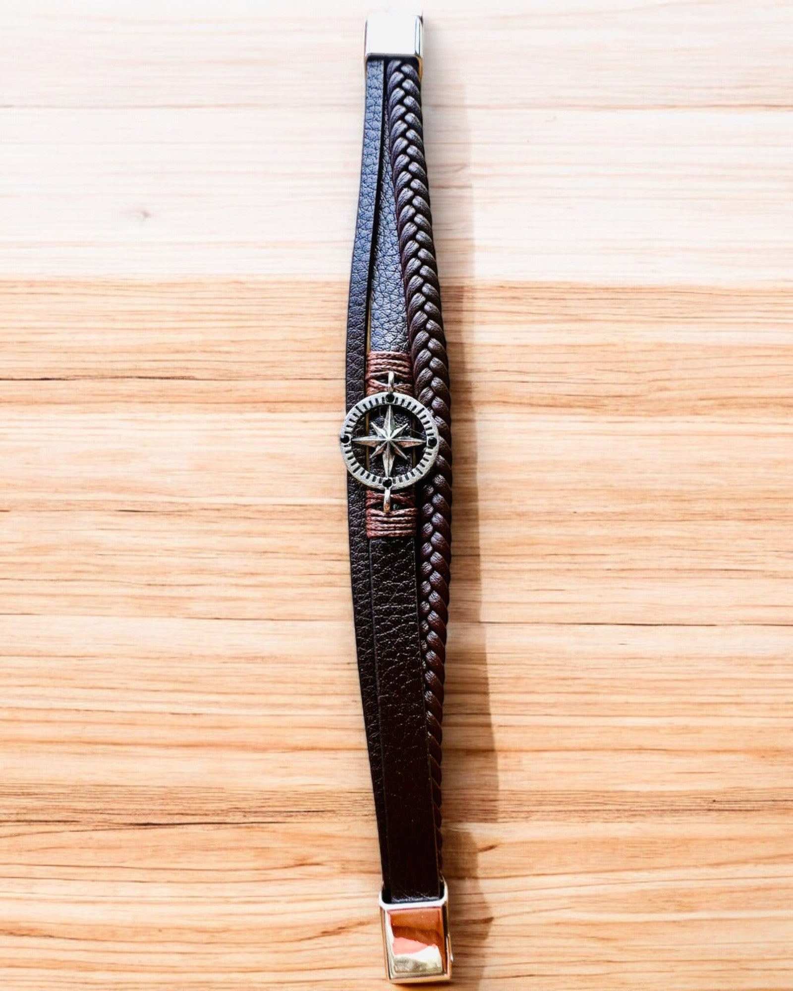 Pulsera "Compass Adventure" - posibilidad de personalización con grabado para regalo, 2 variantes de color a elegir
