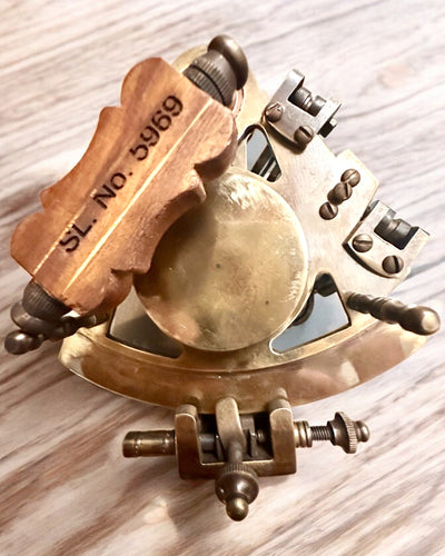 Sextant Premium with Antique Compass - personalization with engraving available