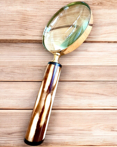 Large Retro Magnifying Glass, personalization option for a gift with engraving - variants available