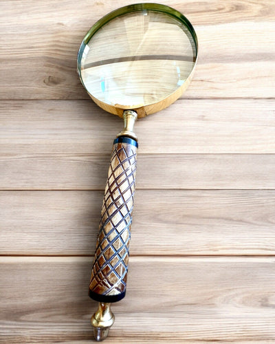 Large Retro Magnifying Glass, personalization option for a gift with engraving - variants available