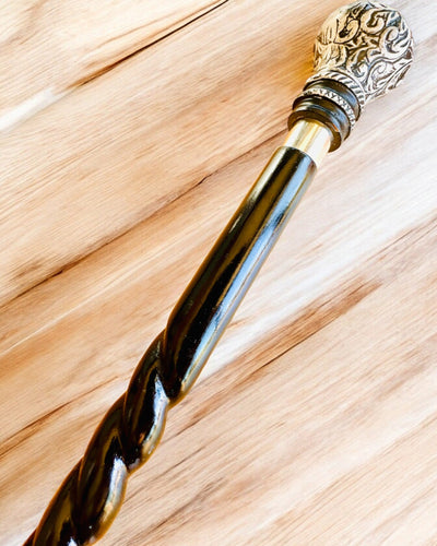 "Majesty Cane" Walking Stick Wooden Handcrafted, engraving option available, 2 variants to choose from