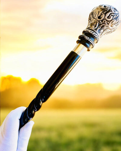 "Majesty Cane" Walking Stick Wooden Handcrafted, engraving option available, 2 variants to choose from