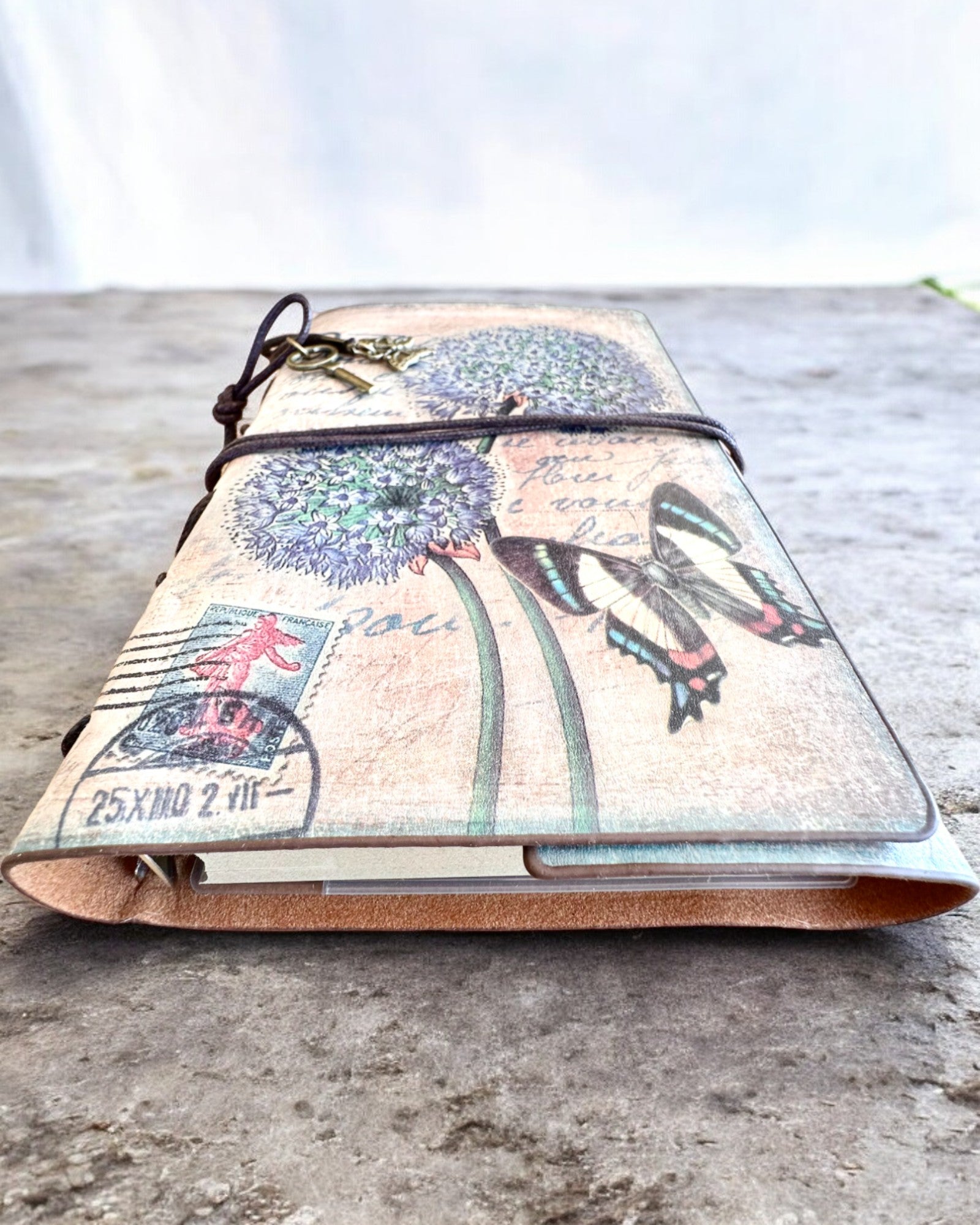 Vintage Memoire Notebook with personalized engraving - 3 designs to choose from, gift notebook