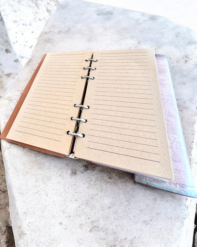 Vintage Memoire Notebook with personalized engraving - 3 designs to choose from, gift notebook