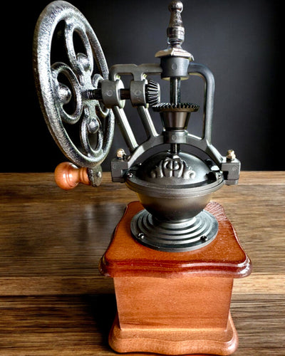 Retro coffee grinder "Vintage Café" 27 cm in height, with the option for personalization with engraving as a gift