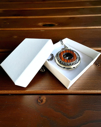 Pocket Watch "Veritas Tempus" – mechanical timepiece with engraving option for a gift, 2 variants to choose from