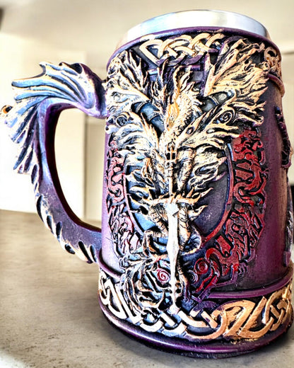 Caneca Sombria do Cavaleiro - 700 ml, possibilidade de personalização com gravação para presente