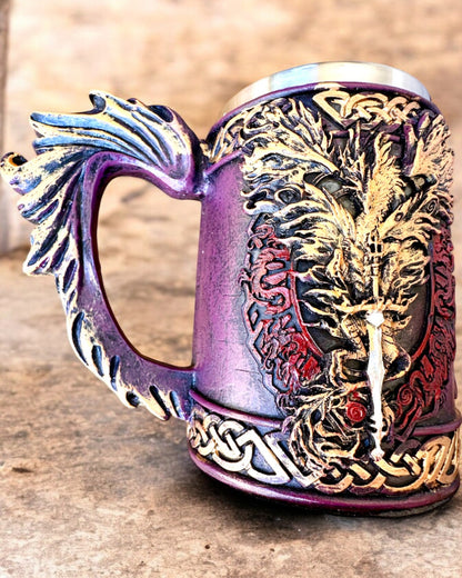 Caneca Sombria do Cavaleiro - 700 ml, possibilidade de personalização com gravação para presente