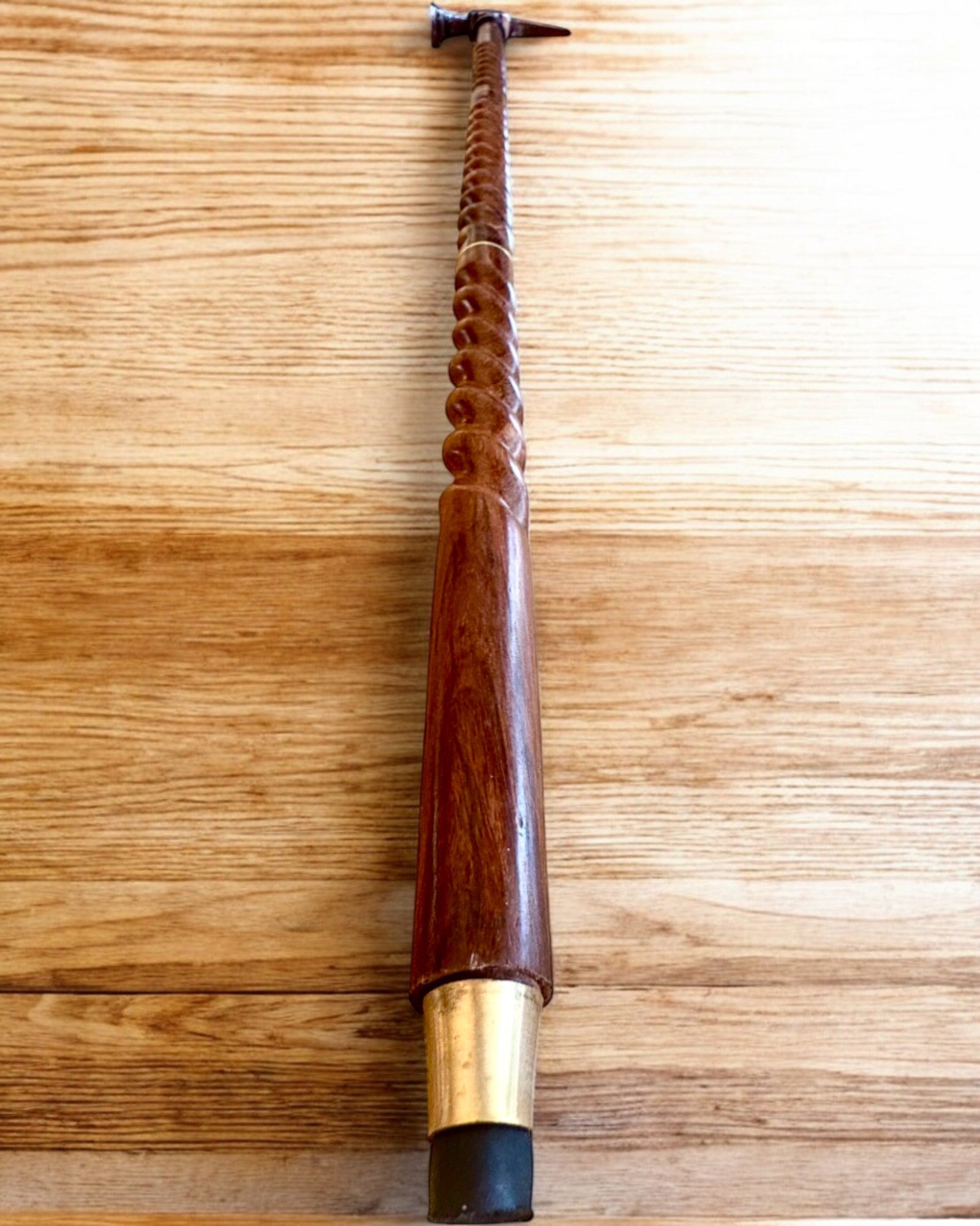 Bastón de paseo - WIKING con cabeza en forma de martillo de guerra, posibilidad de personalización con grabado para regalo