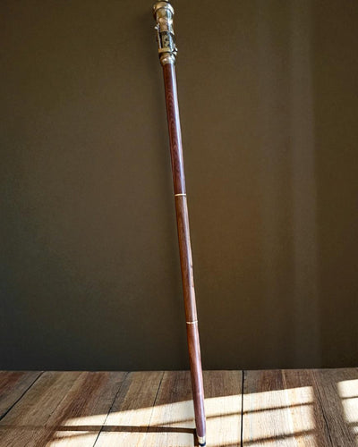 Navigator's Cane 2.0 with a compass and hidden telescope, customizable with engraving for a gift