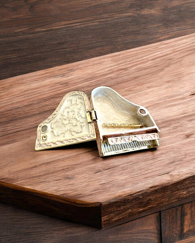 Elegantní šperkovnice "Mini klavír - růže klasiky" - s možností gravírování jako dárek