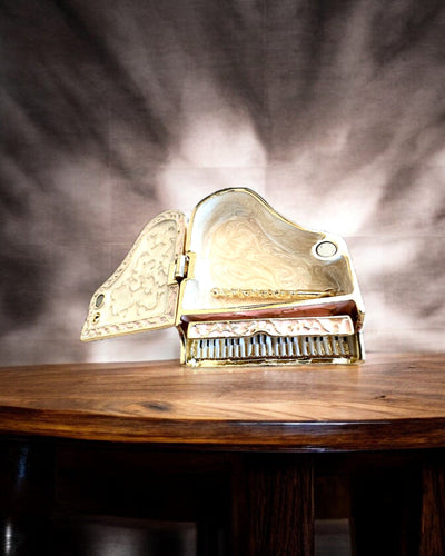 Elegantní šperkovnice "Mini klavír - růže klasiky" - s možností gravírování jako dárek