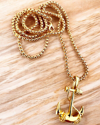 "Kotwica Determinacji - Amulet Morski", náhrdelník, možnost personalizace gravírováním jako dárek, 3 varianty na výběr