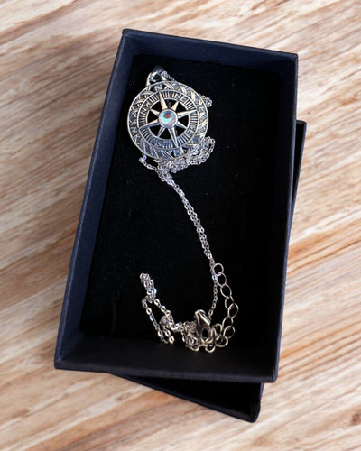 Astral Travel Amulet – Silver Necklace with Engraving, personalization for a gift