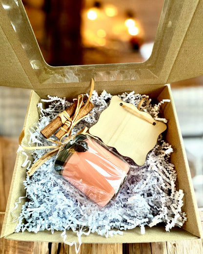 Соєва інтенційна свічка 250 мл з натуральним каменем – оберіть свою енергію: цитрин або гранат, персоналізація гравіюванням для подарунка