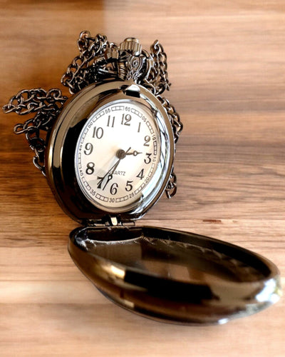 Pocket Watch 'Kiss of the Ravens' with Engraving – personalized engraving for a gift