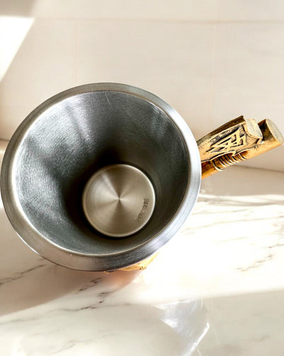 Karnawałový korbel Válečníka - 600 ml, 16 cm výška, možnost personalizace gravírováním jako dárek