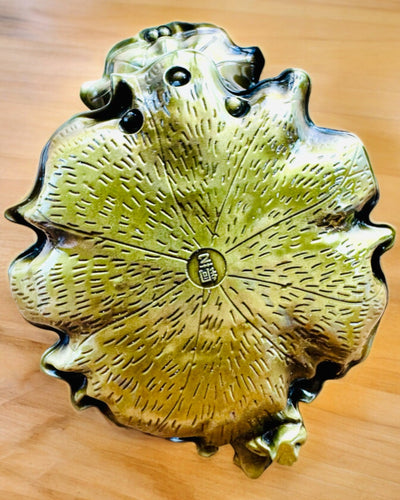 Elegantiška metalinė lotoso lapo smilkalų laikiklis - 4 variantai pasirinkimui, galimybė personalizuoti graviravimu dovanai