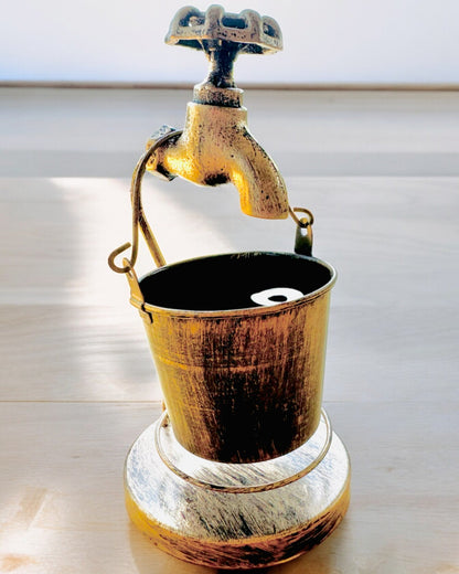 Stilinga metalinė peleninė „Rustic Charm“ 19-23 cm aukščio, 8 variantai pasirinkimui, graviravimas pagal pageidavimą