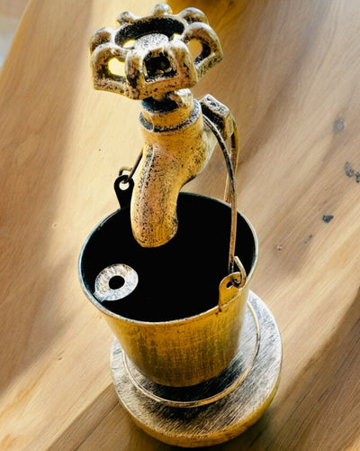 Stilinga metalinė peleninė „Rustic Charm“ 19-23 cm aukščio, 8 variantai pasirinkimui, graviravimas pagal pageidavimą