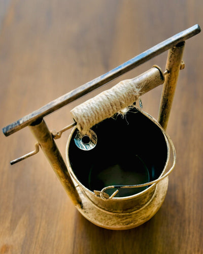 Stilinga metalinė peleninė „Rustic Charm“ 19-23 cm aukščio, 8 variantai pasirinkimui, graviravimas pagal pageidavimą