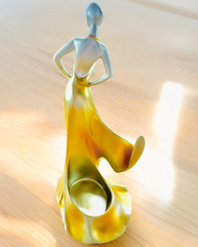 Elegants pudeles statīvs - Dāmas statuja - personalizācija ar gravējumu, 2 varianti pēc izvēles