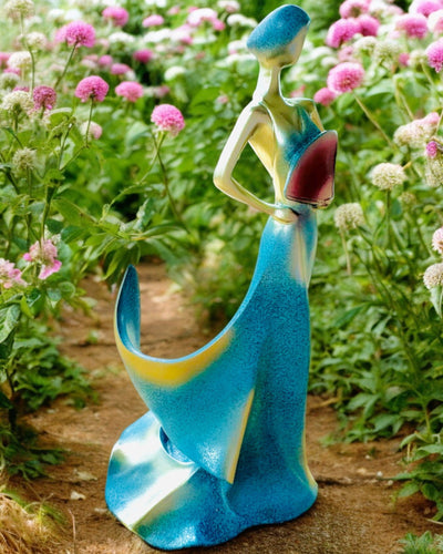 Elegants pudeles statīvs - Dāmas statuja - personalizācija ar gravējumu, 2 varianti pēc izvēles