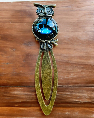 "Owl with Constellations" Bookmark - 12 Variants to Choose From, Customization with Engraving