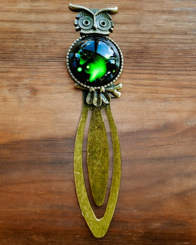 "Owl with Constellations" Bookmark - 12 Variants to Choose From, Customization with Engraving