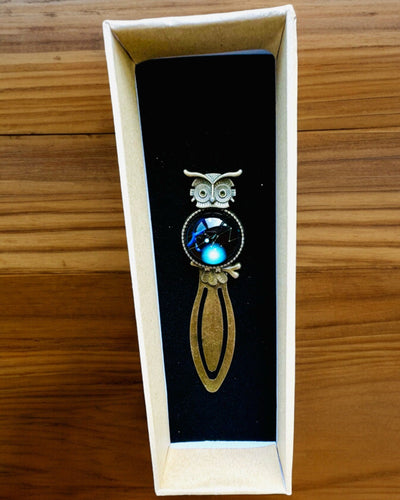 "Owl with Constellations" Bookmark - 12 Variants to Choose From, Customization with Engraving