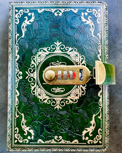 Ekskluzīvs Ādas Piezīmju Bloks "Sekretnik" A5 ar Ciparu Slēdzeni - personalizācija ar gravējumu