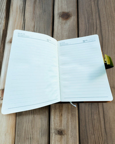 Ekskluzīvs Ādas Piezīmju Bloks "Sekretnik" A5 ar Ciparu Slēdzeni - personalizācija ar gravējumu