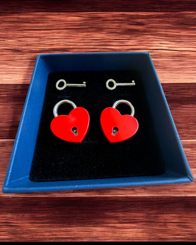 Meilės Mini Spynelės Širdelės DeLuxe, Rinkinys iš 2 spynelių su rakteliais, 6 variantai pasirinkimui, galimybė personalizuoti graviruote dovanai