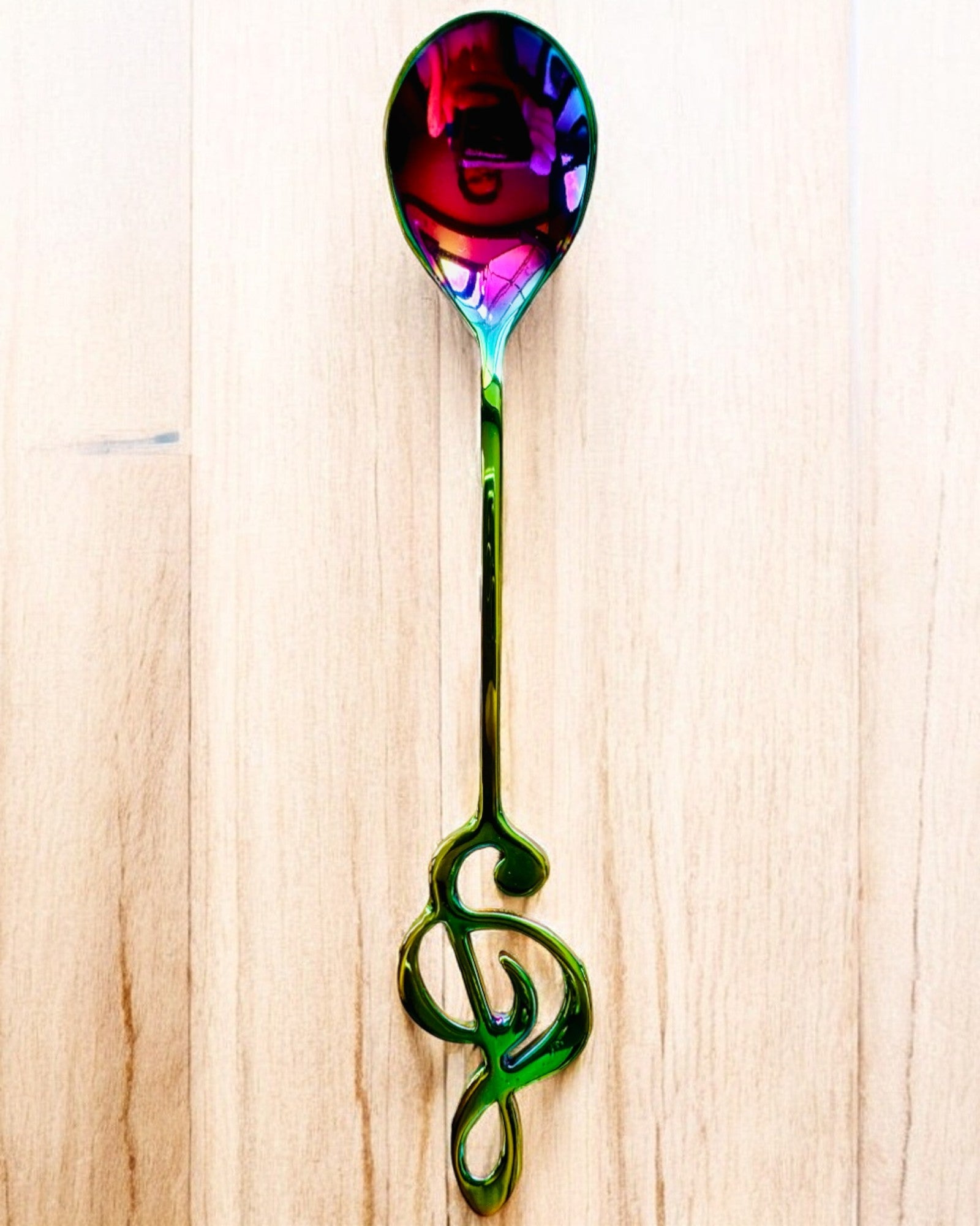 Cucharita Elegante con Clave de Sol – Personalizada para regalo, 2 variantes de color a elegir