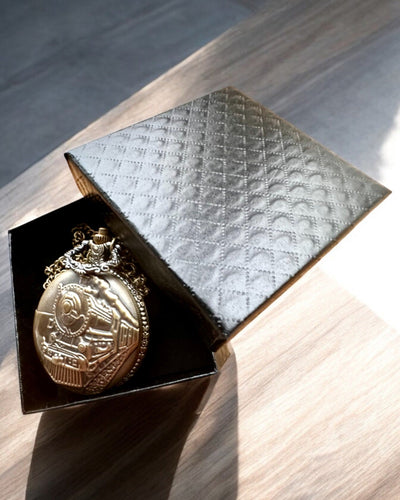 Time Locomotive Pocket Watch with Engraving, for Gift, Train Motif