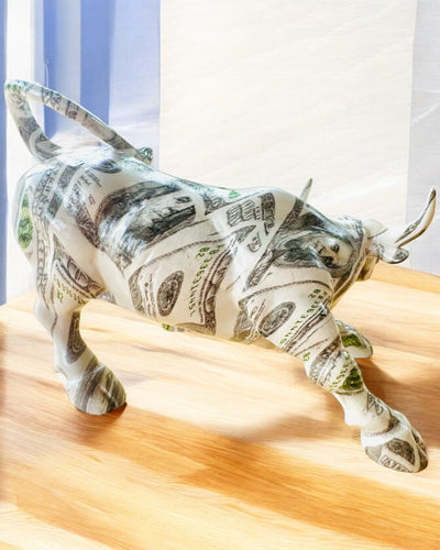 Decorative Bull Sculpture "BullArt" – Unique Art with Engraving Option - 4 Color Variants, for Personalized Gift