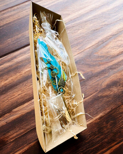 "Steampunk Elegance" Calligraphy Pen with Turkey Feather - Handcrafted, 5 Variants to Choose From, Custom Engraving for Gift