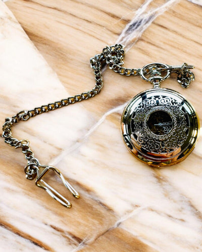 Kapesní hodinky "Eterna Elegance", personalizovaný dárek, gravírování. Stříbrná barva