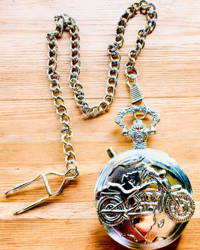 Pocket Watch "Motocyklowy Elegancik 2" – Engraving for a gift, 3 color variants