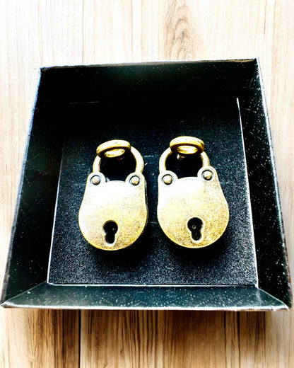 Miniaturní Zámky Lásky - Sada 2 Gravírovaných Retro Zámků, personalizace jako dárek