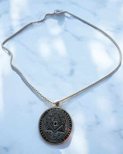 Amulet of Mysterious Power - Necklace with Engraving, 2 color variants to choose from