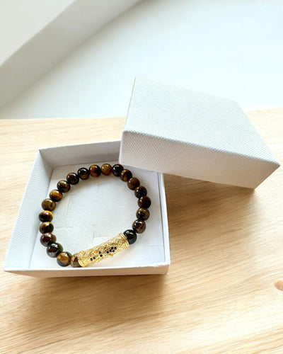 Set of 2 "Golden Eye" Bracelets