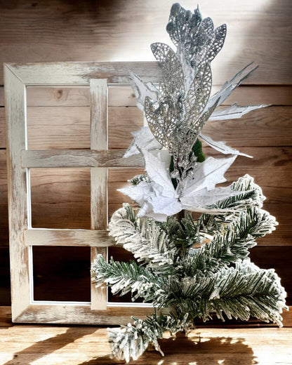 2 peças de Molduras Decorativas "Brilho de Inverno" de Natal, possibilidade de personalização com gravação para presente